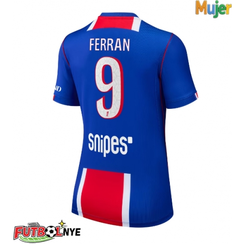 Camiseta Paris Saint-Germain Ferran Torres #9 Primera Equipación para mujer 2026-27 manga corta
